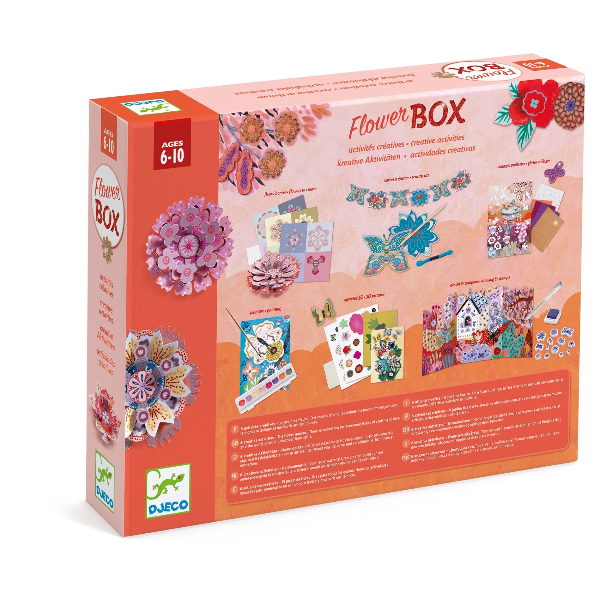 Djeco - Flower Garden Multi-purpose Activity Set