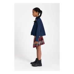 Finger in the Nose - Sterling Check Asymmetric Skirt | Aubergine
