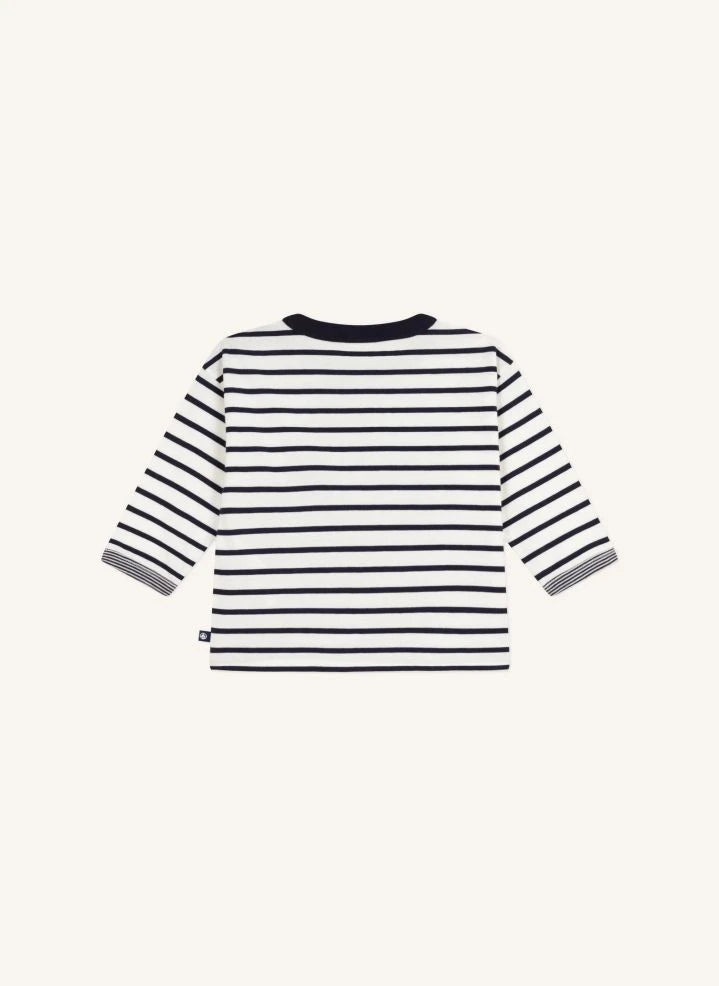 Petit Bateau - Organic cotton | White Sailor's pocket T-shirt