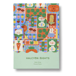 Halcyon Nights - Organic Cotton Vegetable Swaddle Diaper | Orange