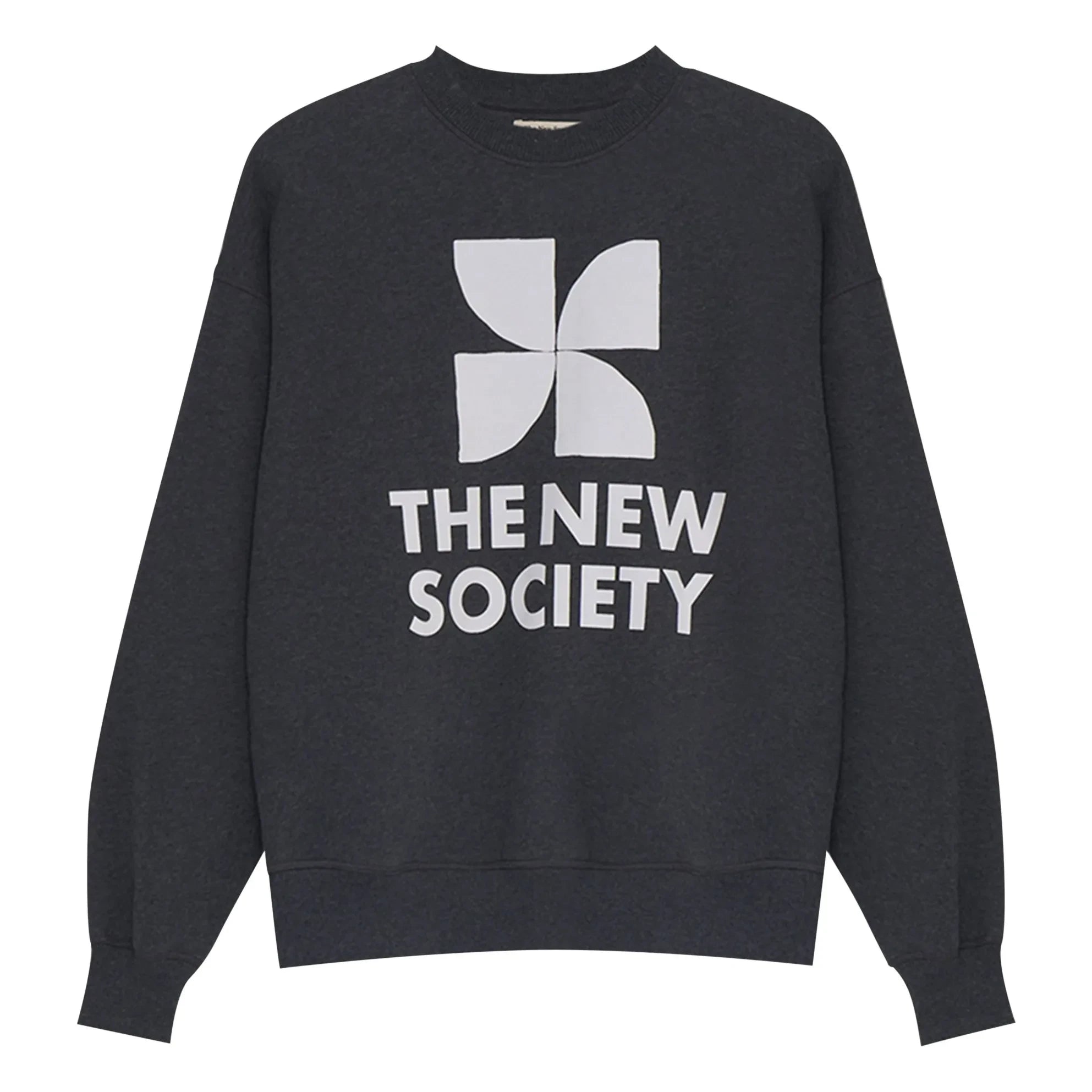 the new society - TNS Logo Sweatshirt | Dark Gray Melange