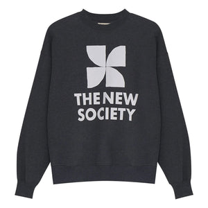 the new society - TNS Logo Sweatshirt | Dark Gray Melange