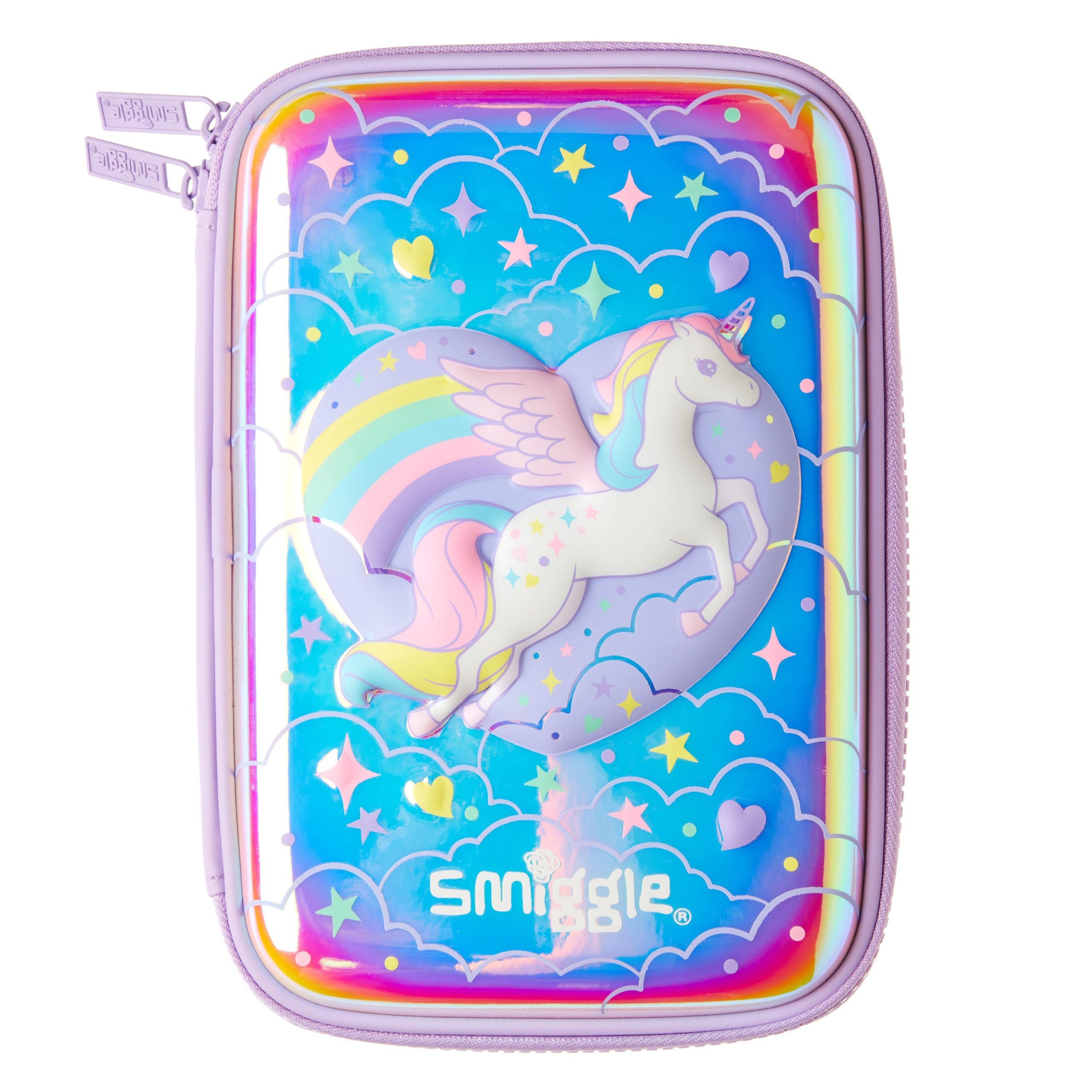 Smiggle - Beyond 3D Kabartmalı Unicorn Kalem Kutusu-Dinossi
