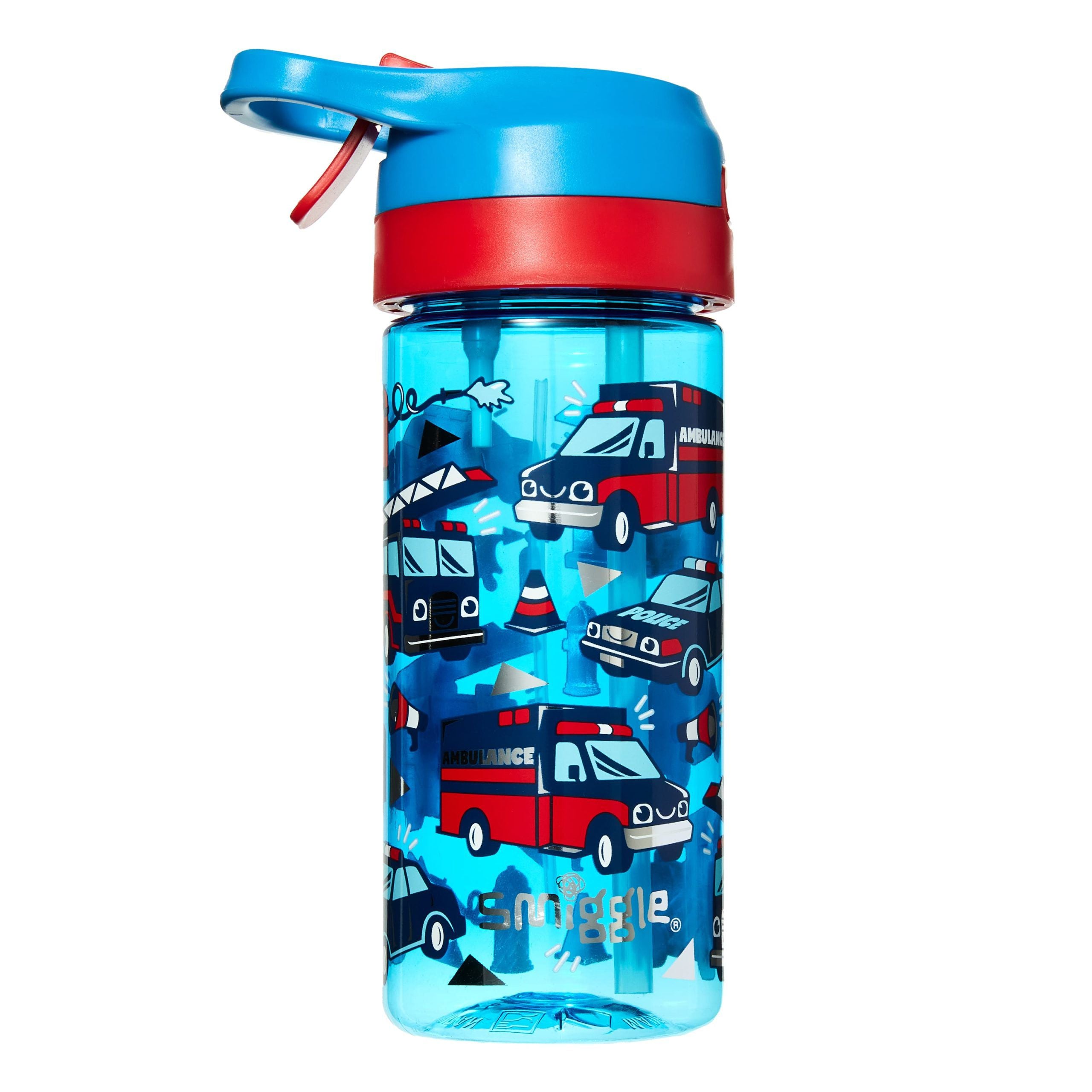 Smiggle - Hi Junior Spritz Su Püskürtmeli Pipetli 440ML BPA İçermeyen Suluk-Dinossi
