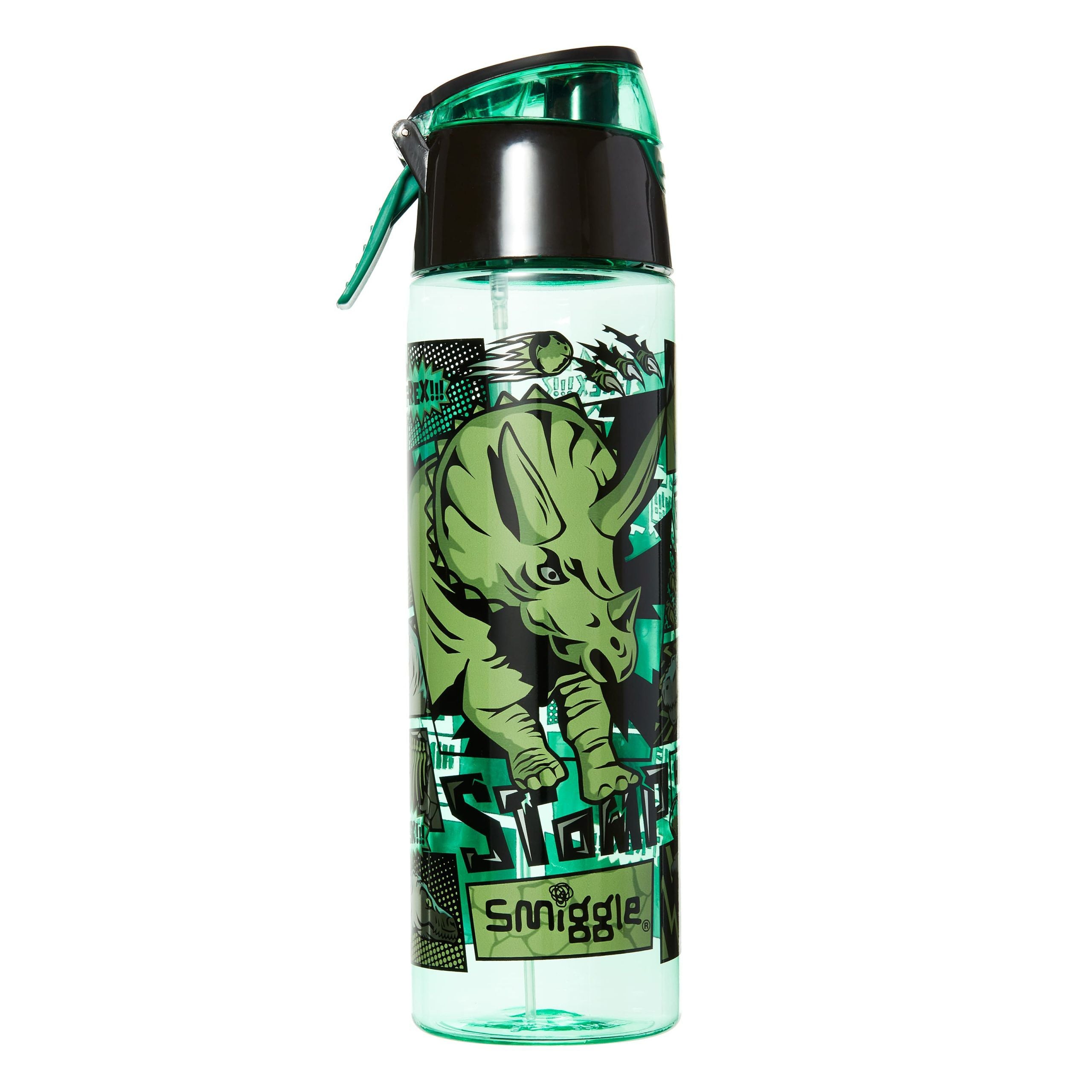 Smiggle - Thrive Spritz Su Püskürtmeli Pipetli 760ML BPA İçermeyen Suluk-Dinossi