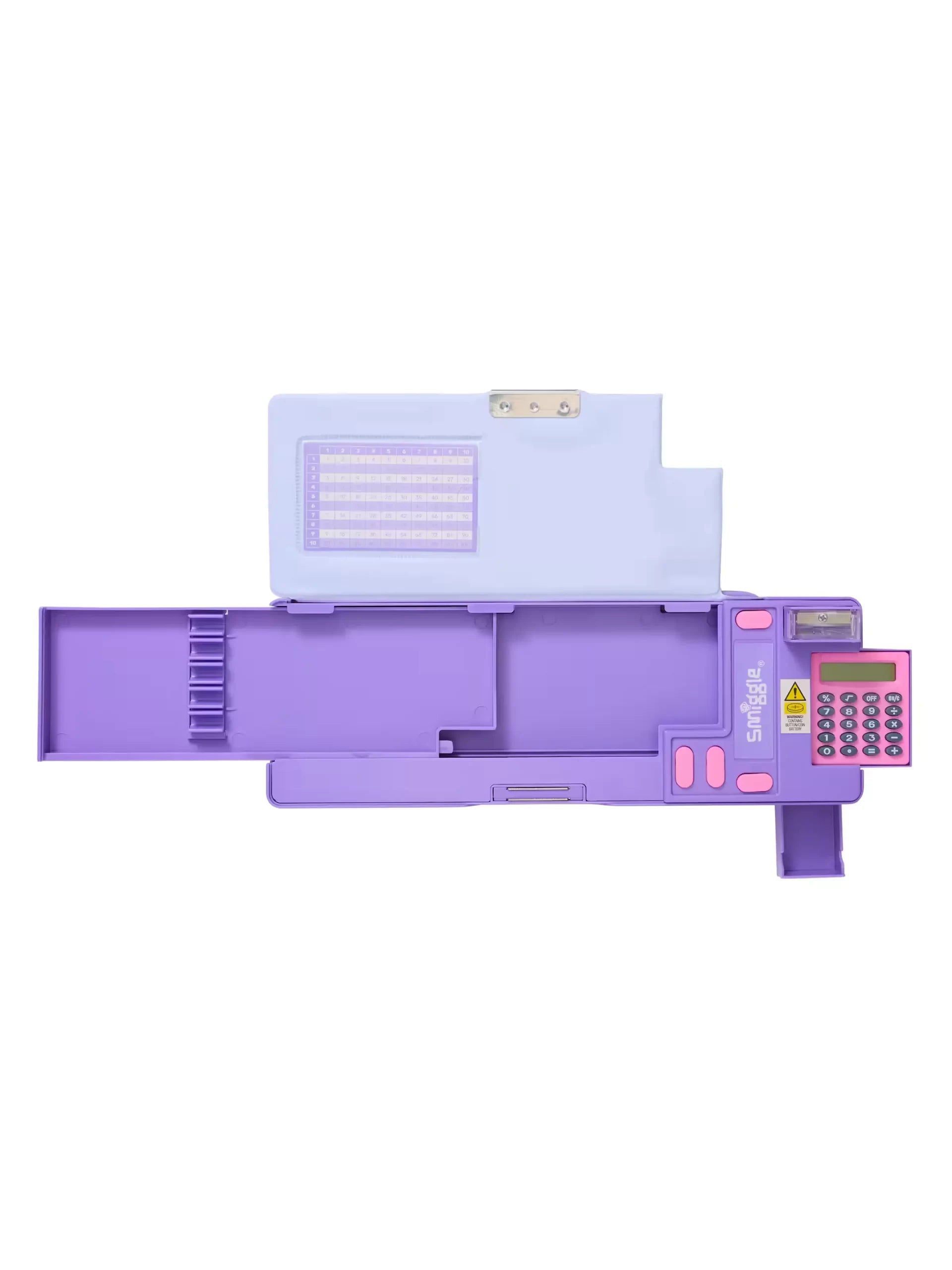Smiggle - Wonder World Tatlı Atıştırmalıklar Hesap Makineli Pop Out Otomatik Kalem Kutusu-Dinossi