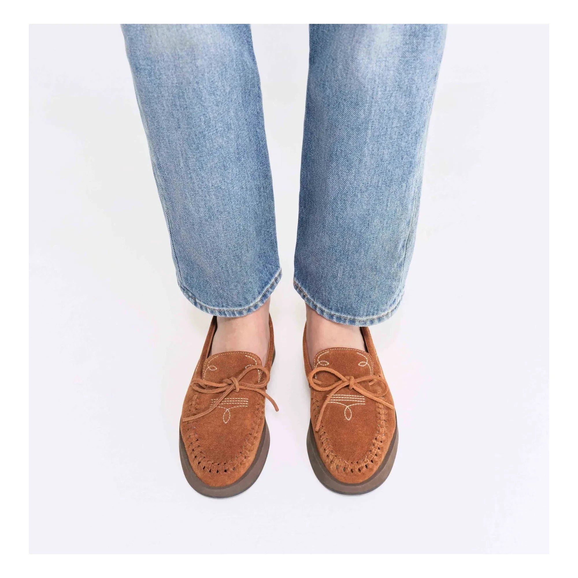 Socque Paris - Totem Suede Loafers | Camel