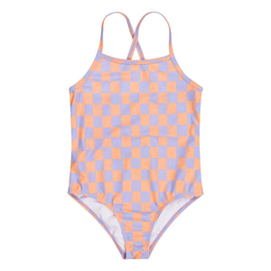 Tumble N'Dry - Alagoas Damier Swimsuit Recycled Fibers | Lavender
