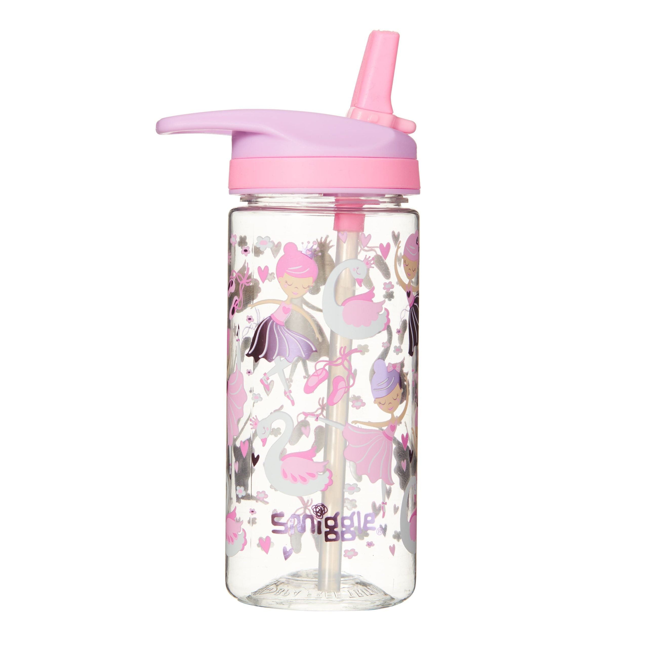 Smiggle - Wander Junior 440 ML BPA'sız Pipetli Suluk-Dinossi