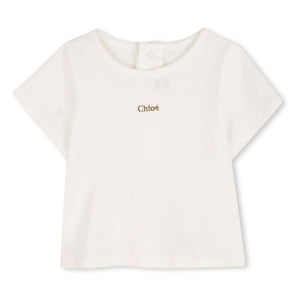 Chloé - Organic Cotton Overall and T-Shirt Set | Peach