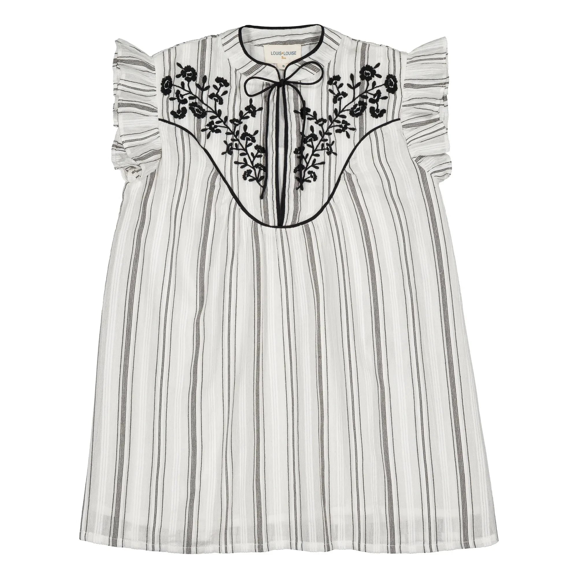 Louis Louise - Andrée Bouquets Dress | Gray Blue