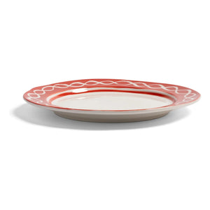 &Klevering - Festivo Porcelain Plates - Set of 2 | Red