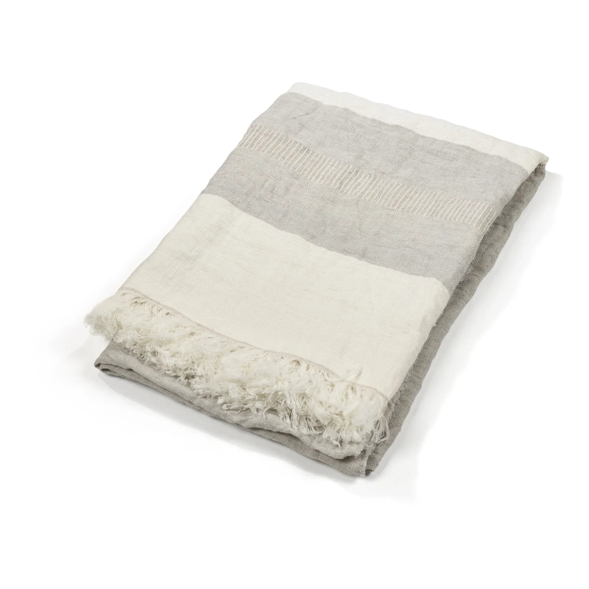 Libeco - Belgium Beach Towel | Light Gray