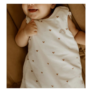 Les Petites Billes - Vichy multi-season reversible sleeping bag | Terracotta