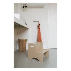 Nofred - Wooden Step Stool | Beige
