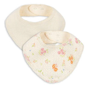 Konges Sløjd - Nonoka Bandana Bibs - 2-Pack | Ecru