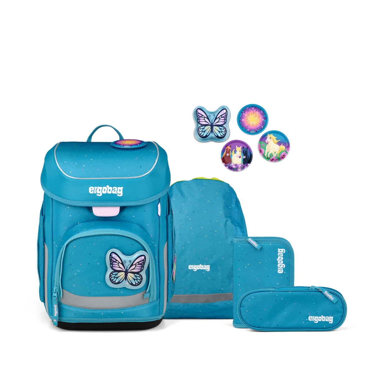 Ergobag - School Backpack Set cubo Butterflybear