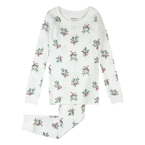 Petit Lem - Goosefoot Organic Cotton Pajamas | White