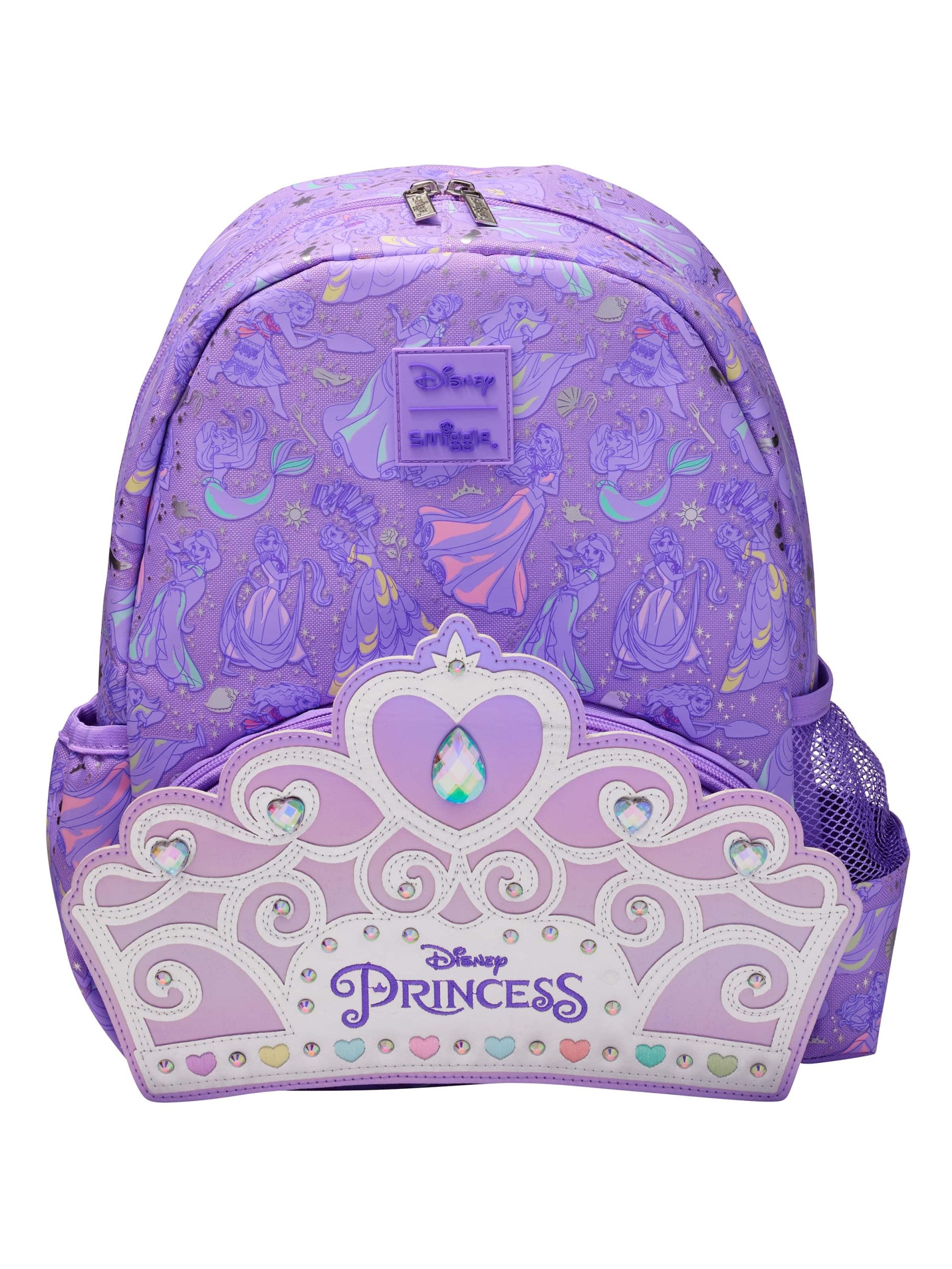 Smiggle - Disney Prenses Junior Kapşonlu Sırt Çantası-Dinossi