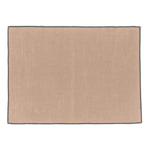 Haomy - Borgo Coated Linen Placemat | Beige Pink