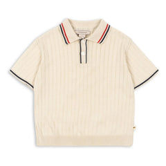 Konges Sløjd - Polo Mio Organic Cotton Knit | Ecru