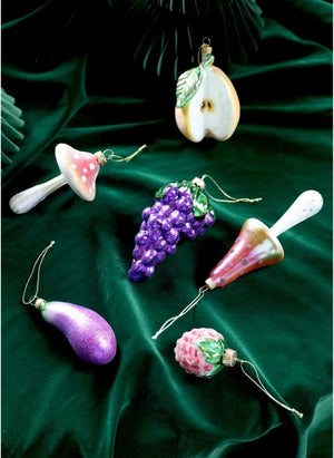 &Klevering - Grape Christmas Ornament | Purple