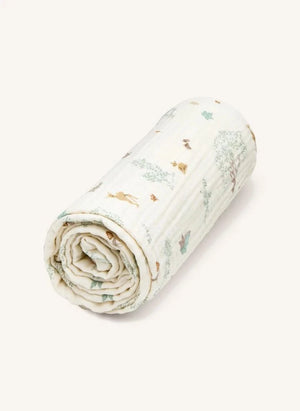Cam Cam - Woodland Muslin Blanket | Ecru