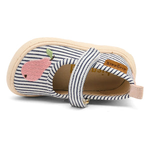 Bisgaard - Teal Striped Scratch Slippers