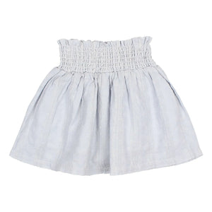 Búho - Lurex Cotton Voile Skirt | Light Blue