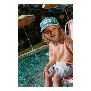 Hello Hossy - Trucker Garden Joy Curved Visor Hat Recycled Fibers | Green