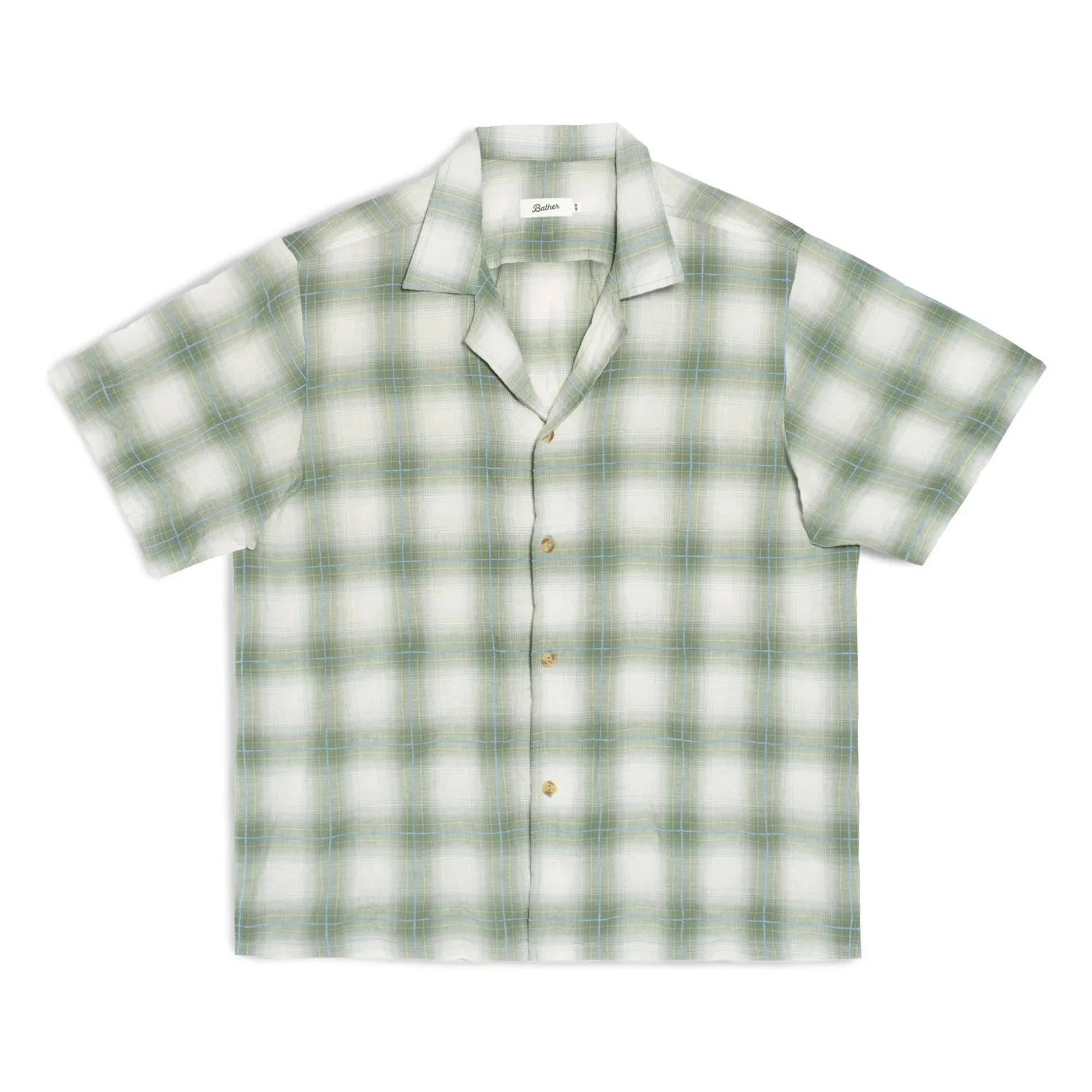 Bather - Laurel Grid Shirt | Green