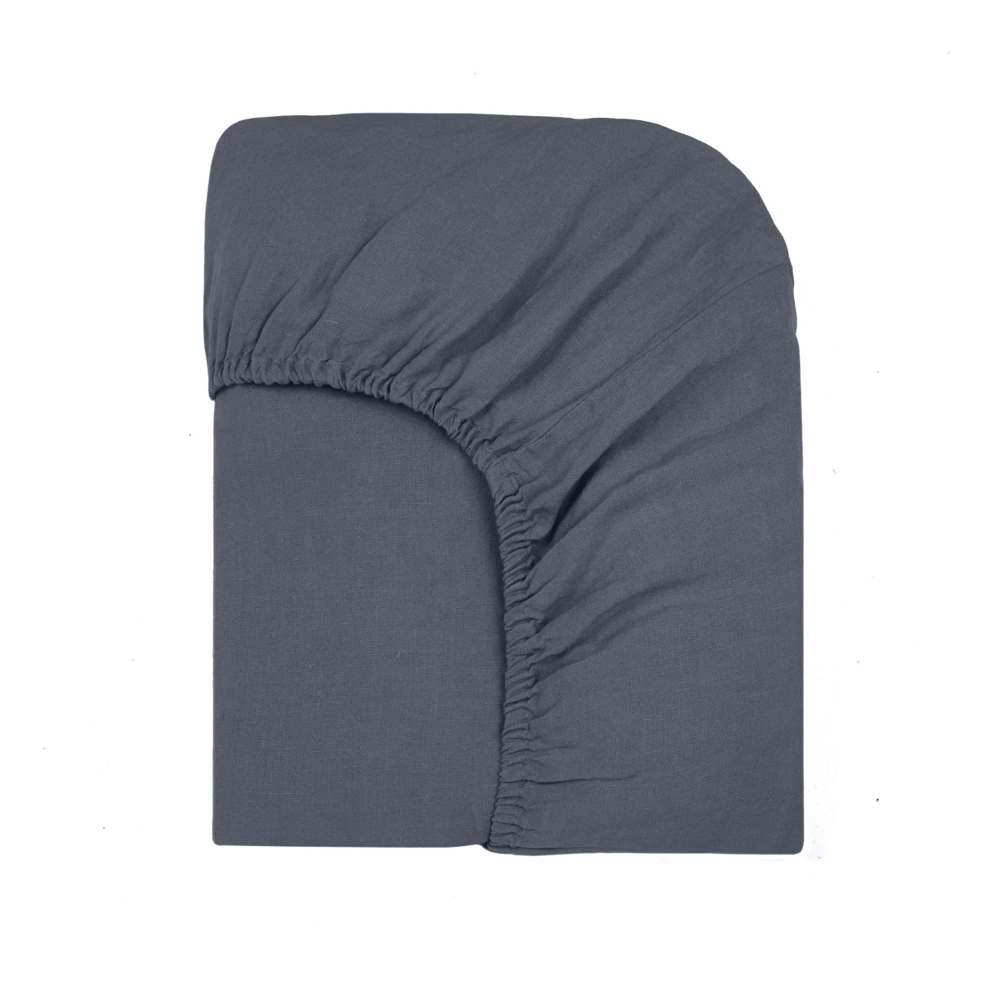 Community of Goods - Washed Linen Sheet | Storm Blue