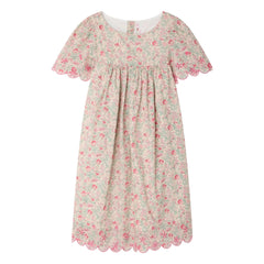 Bonpoint - Lysiane Fleurie Organic Cotton Ruffle Dress | Pink