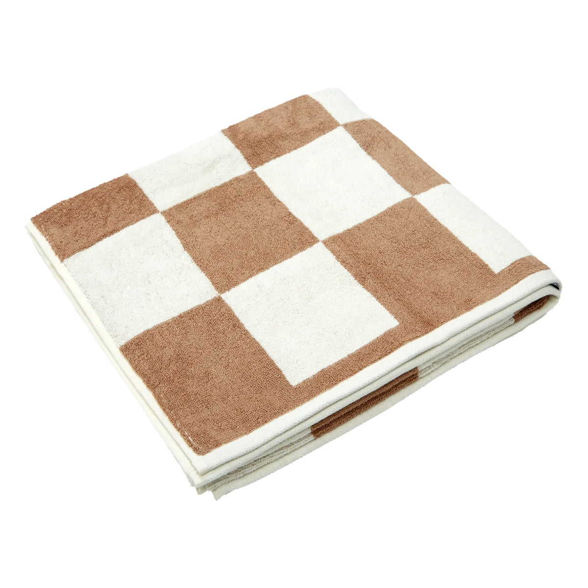 Hay - Check Bath Towel | Capuccino