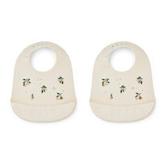 Liewood - Tilda Silicone Bibs - Set of 2 | Peach