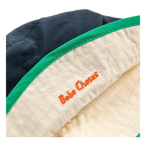 Bobo Choses - Color Block Recycled Cotton Hat | Blue
