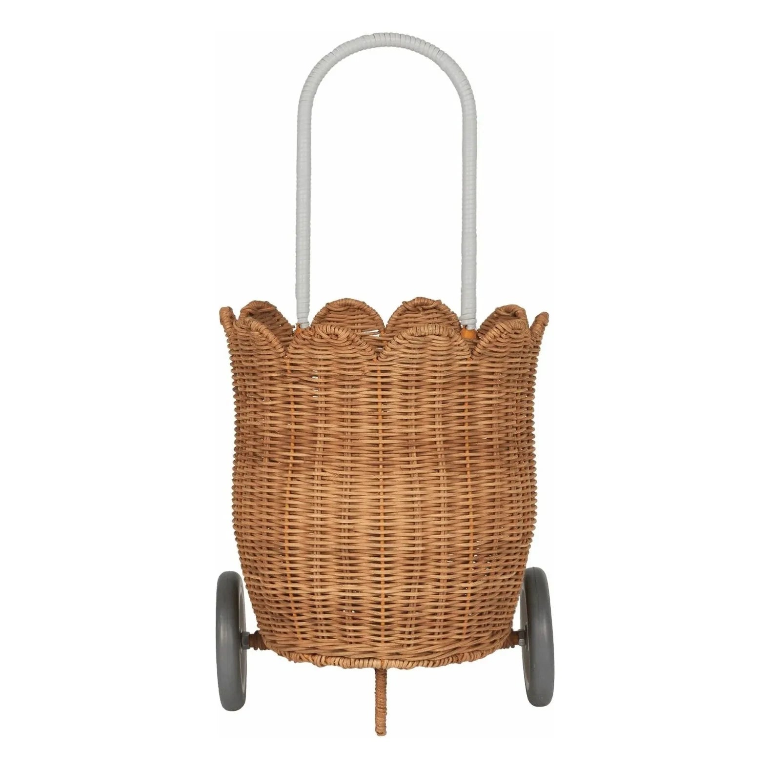Olli Ella - Wheelbarrow leaf rattan basket