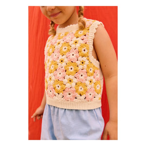 Louise Misha - Top Brodé Rynia Maille | Cream