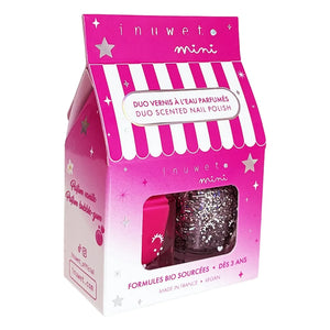 Inuwet - Bubble Gum-Vanilla Water-Based Polish Duo | Pink