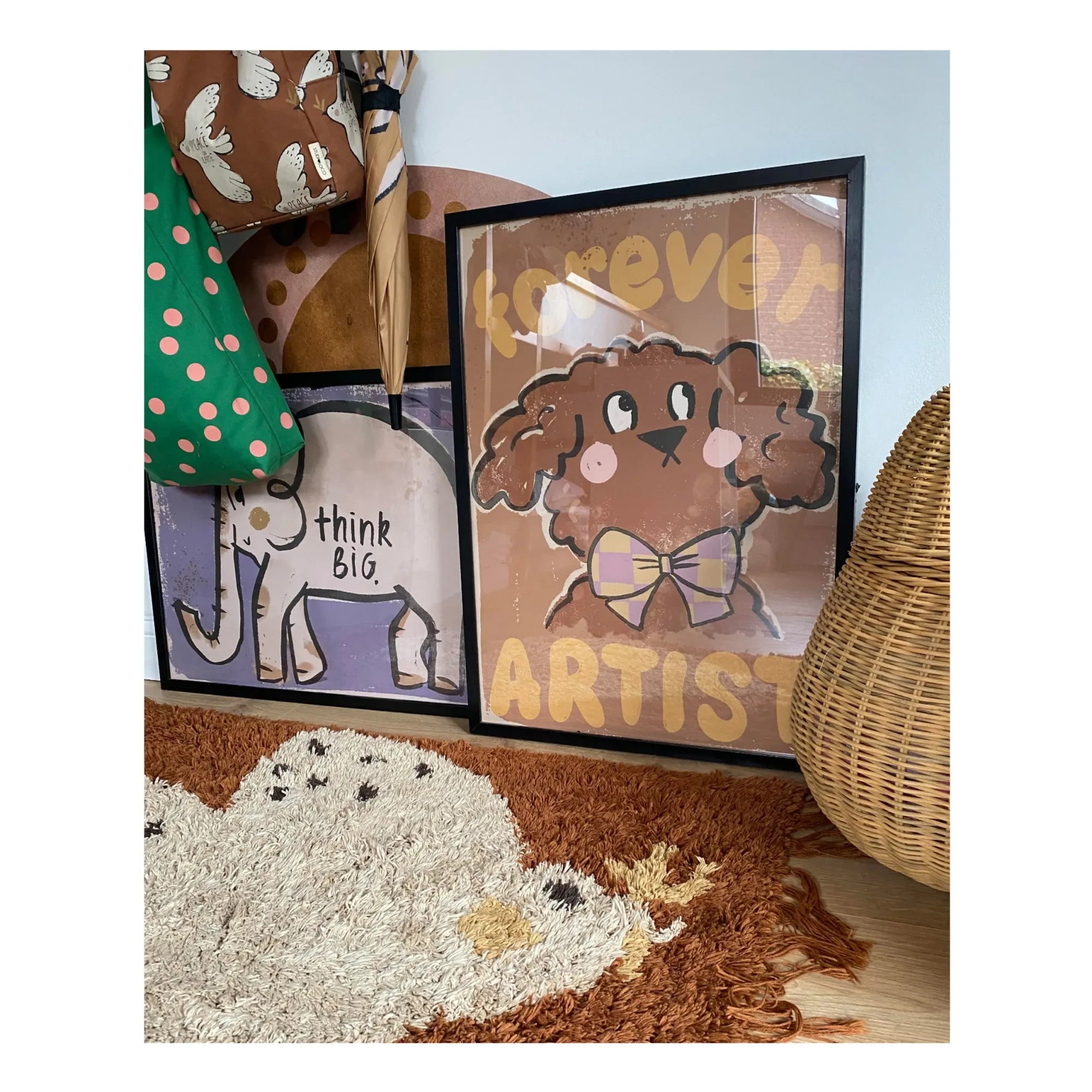 Studio Loco - Large Forever Artist Dog Poster
