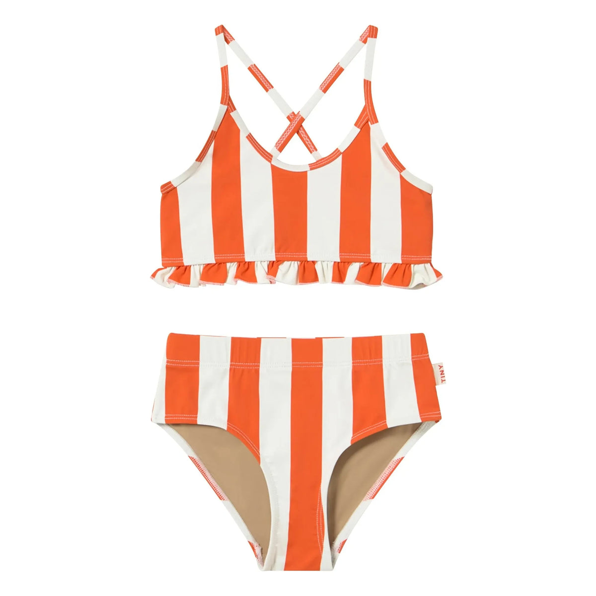 Tinycottons - Striped Swimsuit | Red