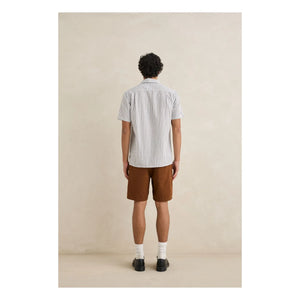 Rhythm - Striped Short-Sleeve Shirt | Light Gray