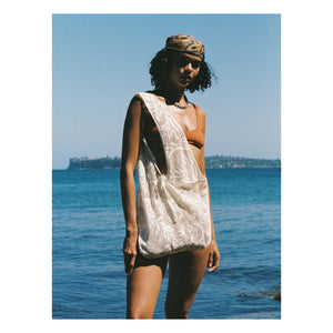 Soleil Soleil - Florienne Organic Cotton Scarf | Brown