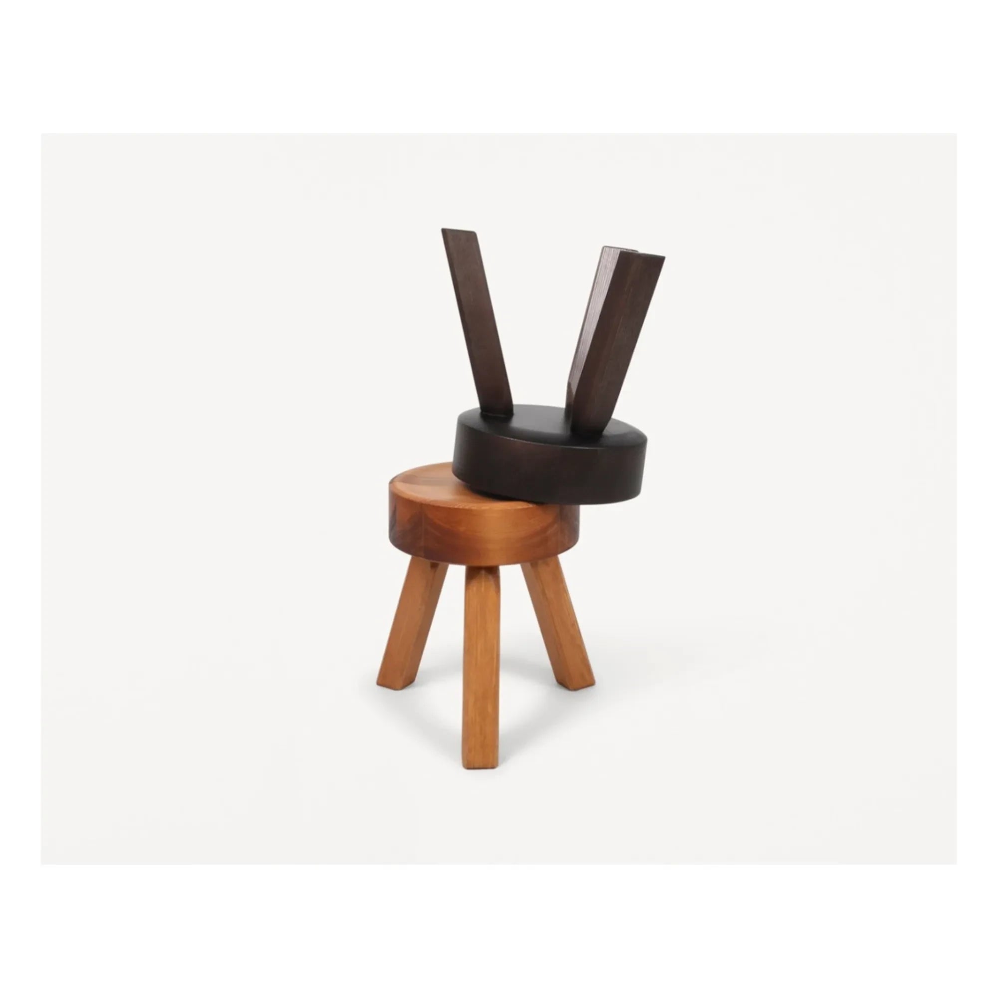 Frama - AML Pine Stool | Dark Wood