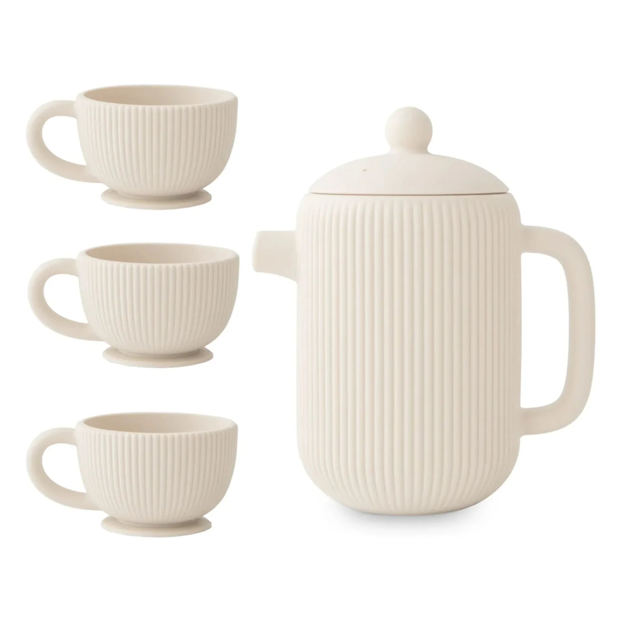 Mushie - Silicone Tea Set | Beige