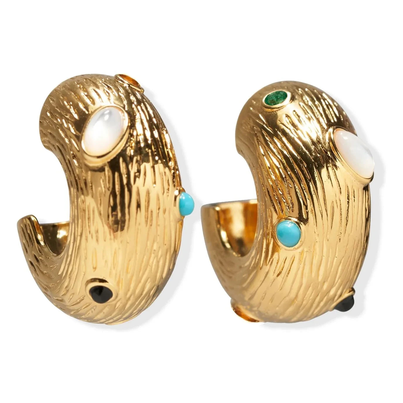 Lizzie Fortunato - Kahlo Hoop Earrings | Gold