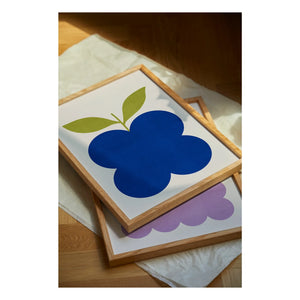 Paper Collective - Indigo Fruit posteri, Juliette Van Rhyn tarafından