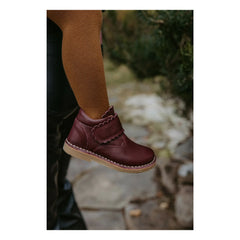 Petit Nord - Striped Trawling Boots | Burgundy