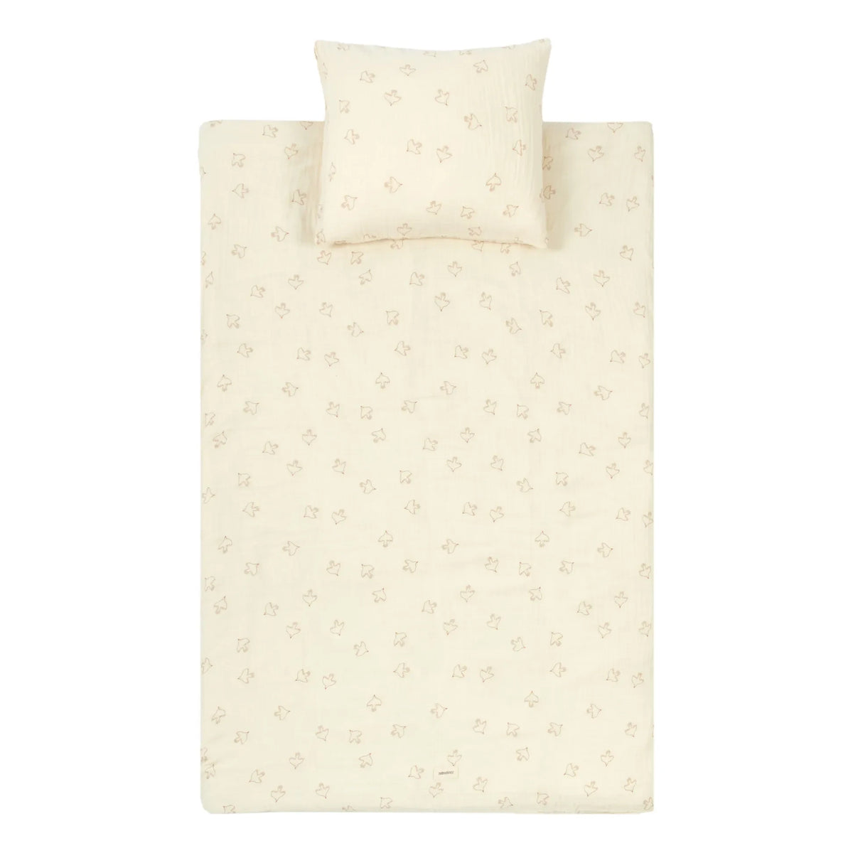 Nobodinoz - Wabi-Sabi Hoshi Birds Duvet Cover Set | Beige