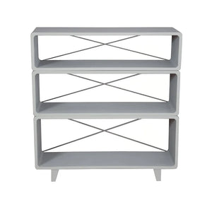 Laurette - Millefeuille Bookcase - Light Gray | Gray